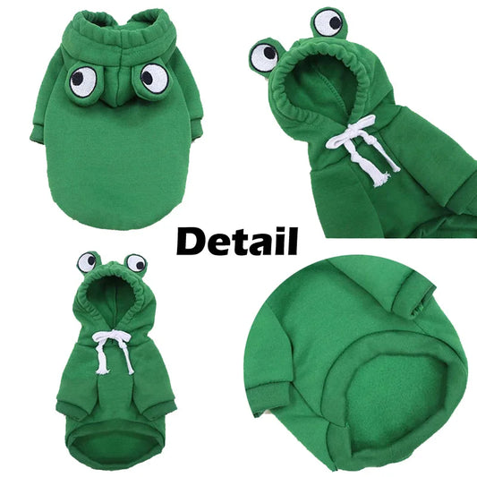 Forest Frog Cat Hoodie