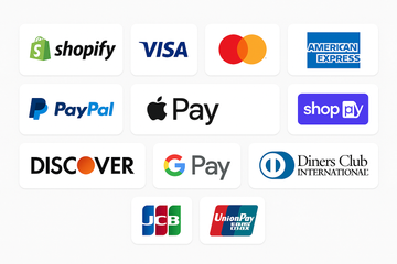 gere para mim uma imagem de varias bandeiras de pagamento aceito pela shopfy